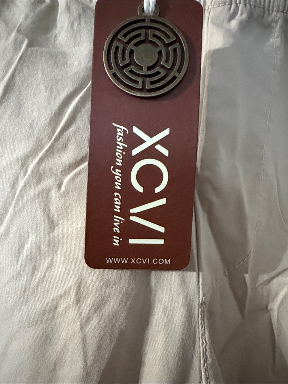 XCVI Cream Cargo Cropped Utility Pants - Picture 3 of 3